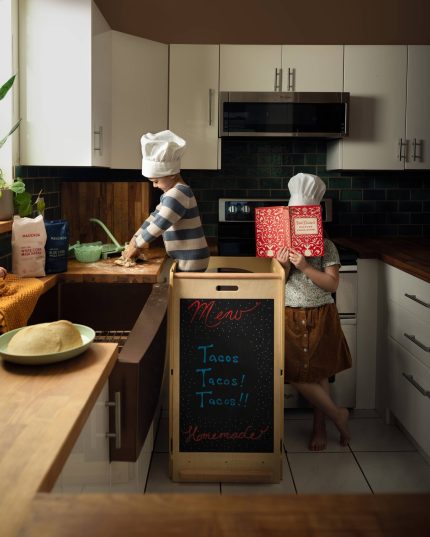 Cassarokids Waldorf Play Tower with Slide & Chalkboard