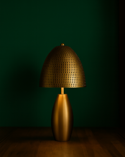 Golden Glow on Wooden Surface 1